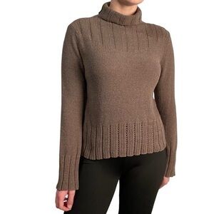 J.Jill Silk & Linen Ribbed Turtleneck Sweater 💕